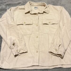 Eddie Bauer Cream Casual Button Down Shirt
